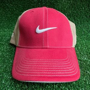 Red & Beige Nike Golf Hat- Size M/L